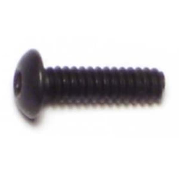 Midwest Fastener #6-32 Socket Head Cap Screw, Button, Plain Steel, 1/2 in Length, 20 PK 67541 - main